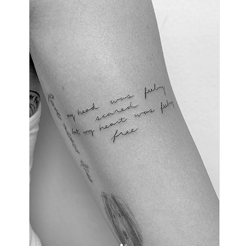 Miley Cyrus Post Divorce Tattoos - Lyrics