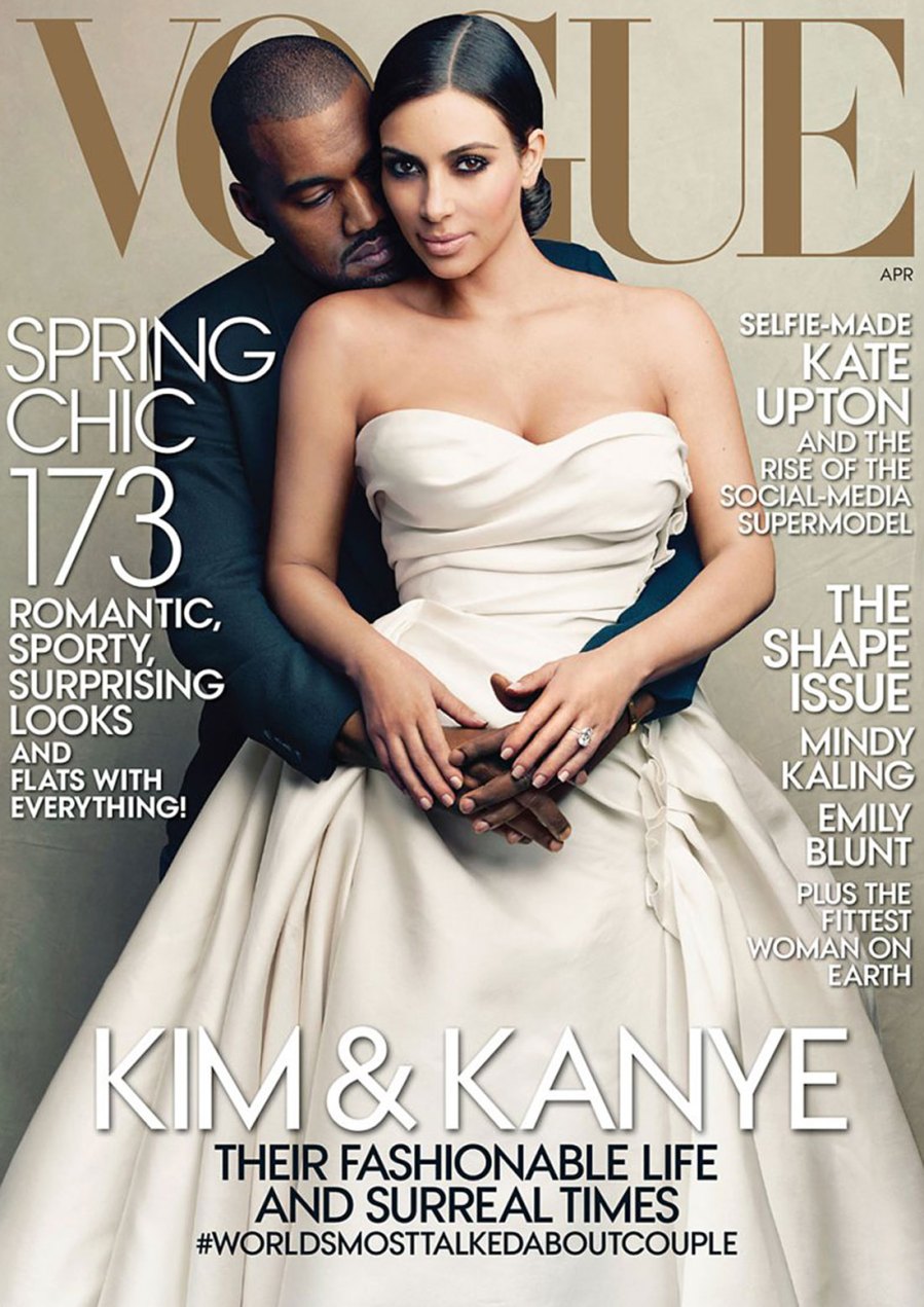 Most Stylish Moments of the Decade - Kanye West and Kim Kardashian's April 2014 Vogue Cover