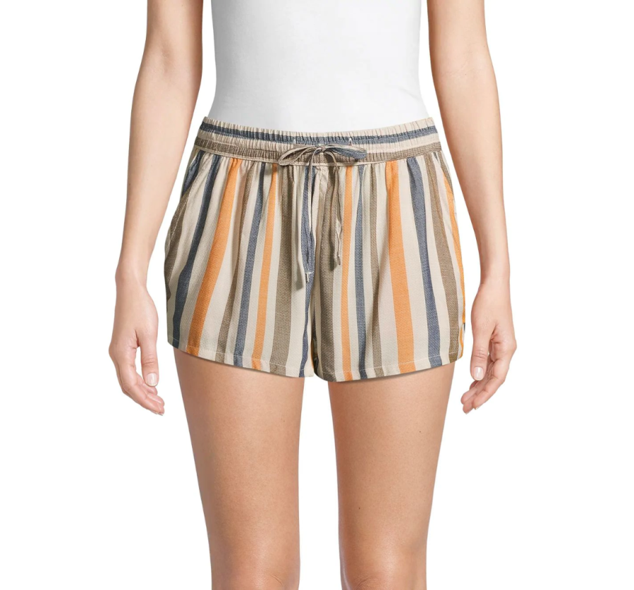 Onia Aleen Striped Cover-Up Shorts