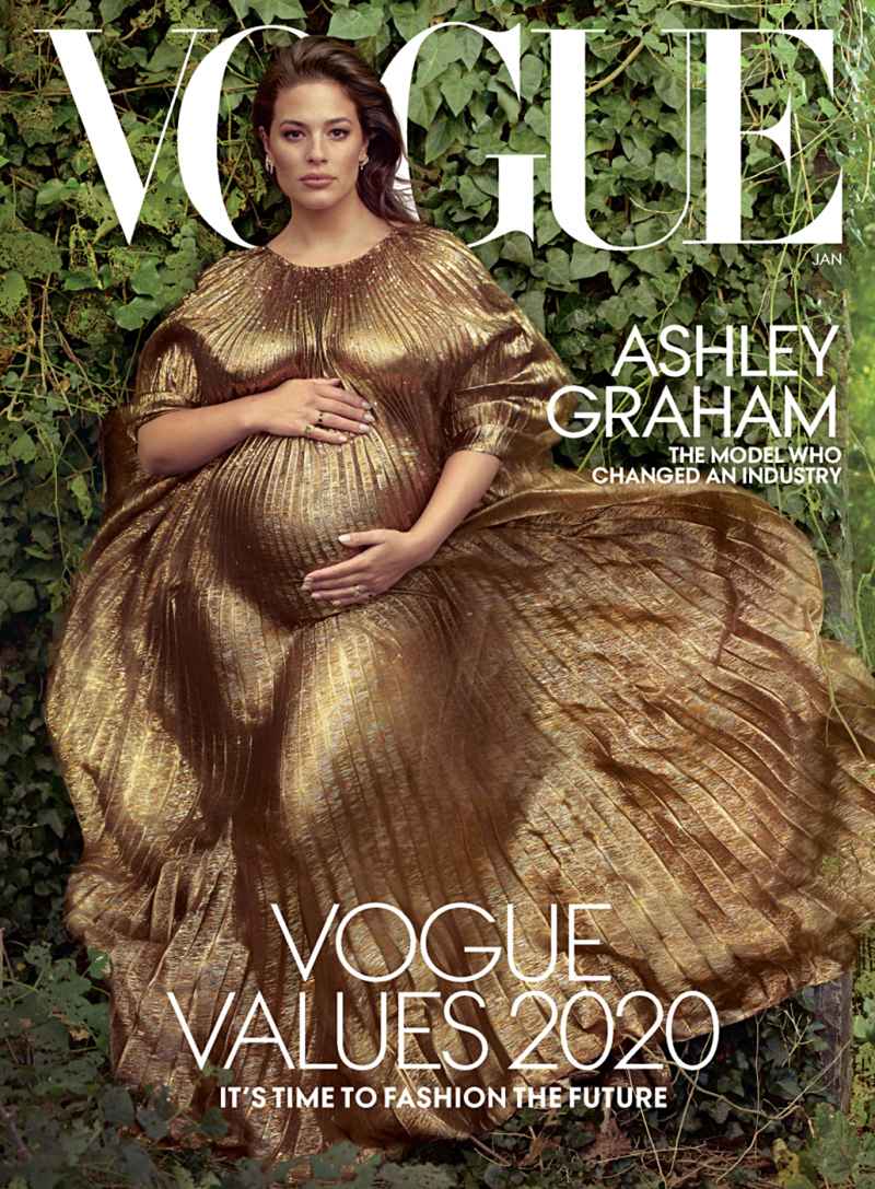 Pregnant Ashley Graham Shares Kim Kardashian's Advice in ‘Vogue’ Interview