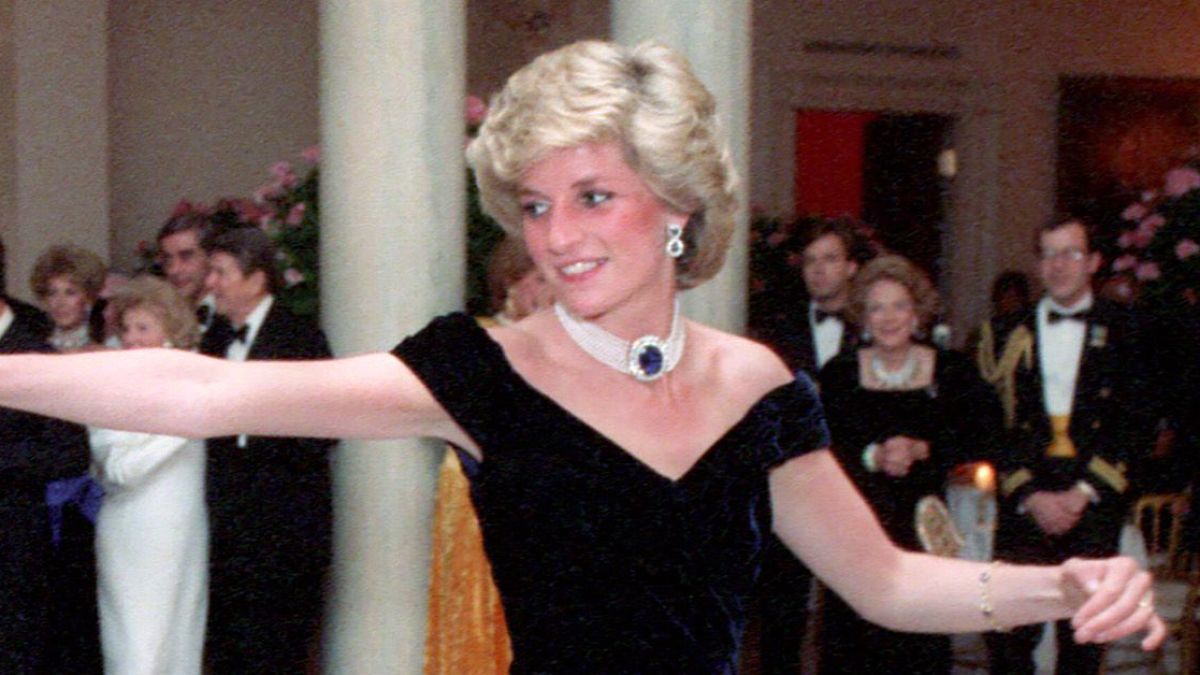 Princess Diana's Iconic 'Travolta Dress' Is Going Up for Auction | Us Weekly Princess Diana's Iconic 'Travolta Dress' Is Going Up for Auction | Us Weekly