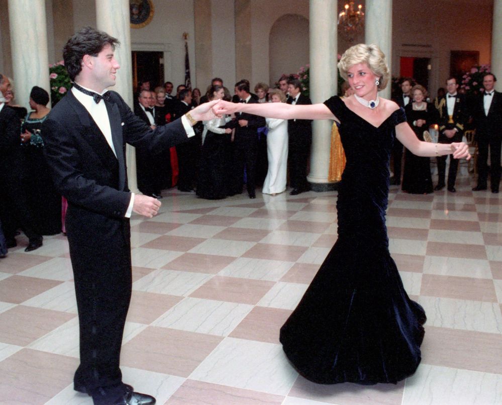 Princess Diana Dance With John Travolta Dress Auction
