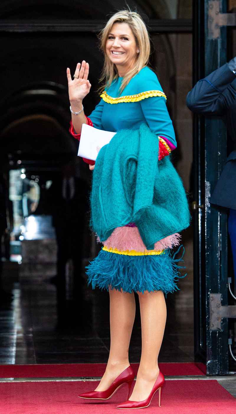 Queen Maxima Colorful Dress November 28, 2019