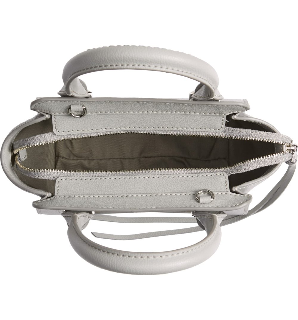 Rebecca Minkoff Mini Avery Leather Tote (Perla/Silver)