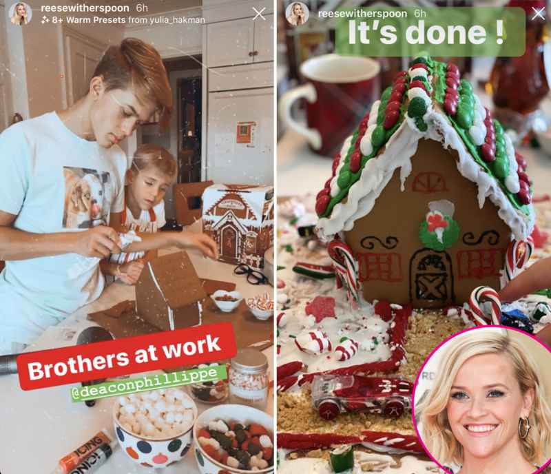 Reese Witherspoon gingerbread house