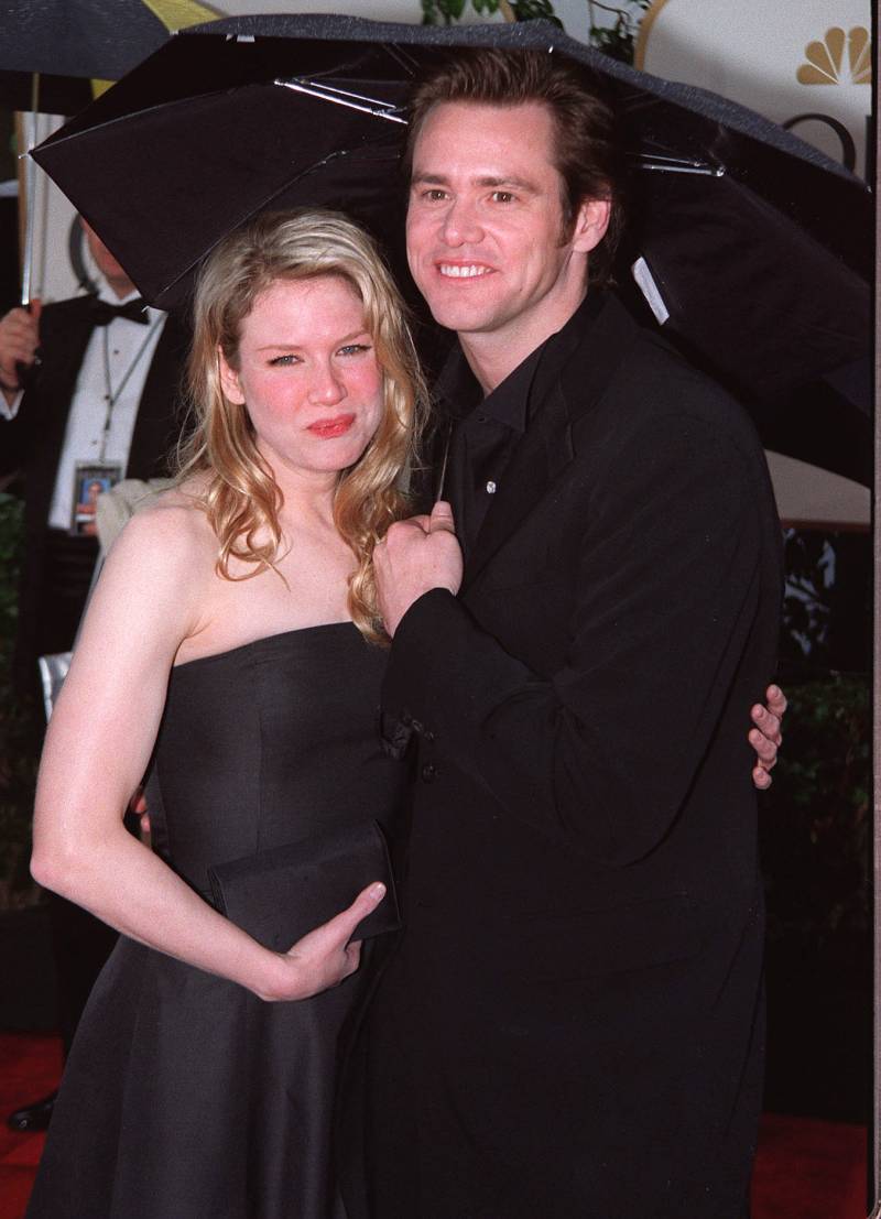 Renee Zellweger and Jim Carrey 57th Golden Globe Awards 2000