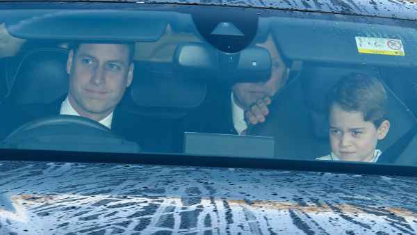Royal Family Arrives at Queen Elizabeth’s Annual Christmas Lunch With Prince George in the Front Seat