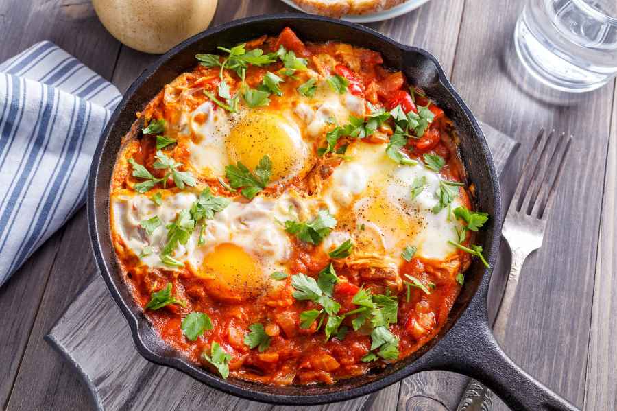 Shakshuka 8 High-Protein, Low-Carb Breakfast Recipes That Will Keep You Full Longer