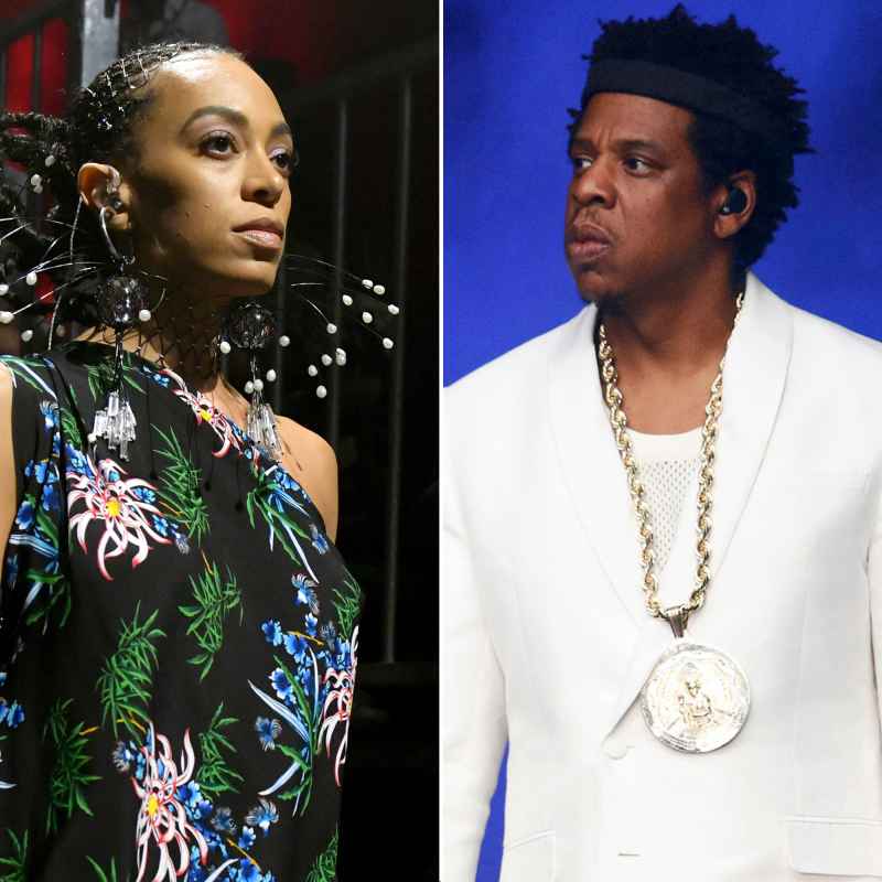 Solange Knowles and Jay Z Celebrity Feuds of 2010s