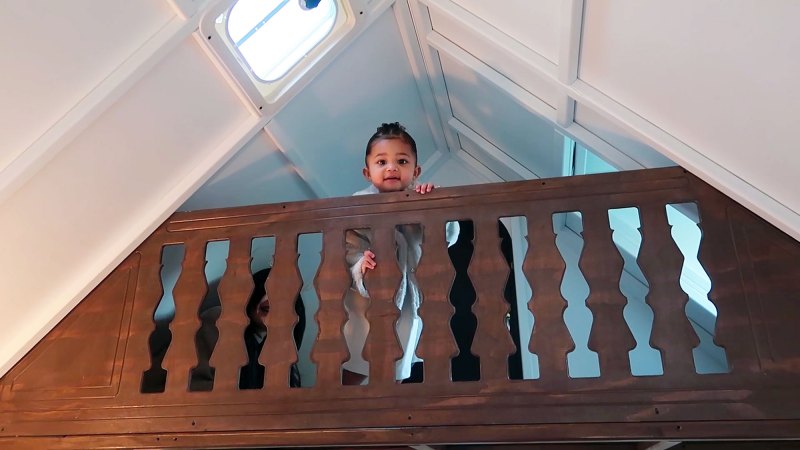 Stormi on the Landing Inside Kylie Jenners 22 Month Old Daughter Stormis Epic Playhouse From Kris Jenner
