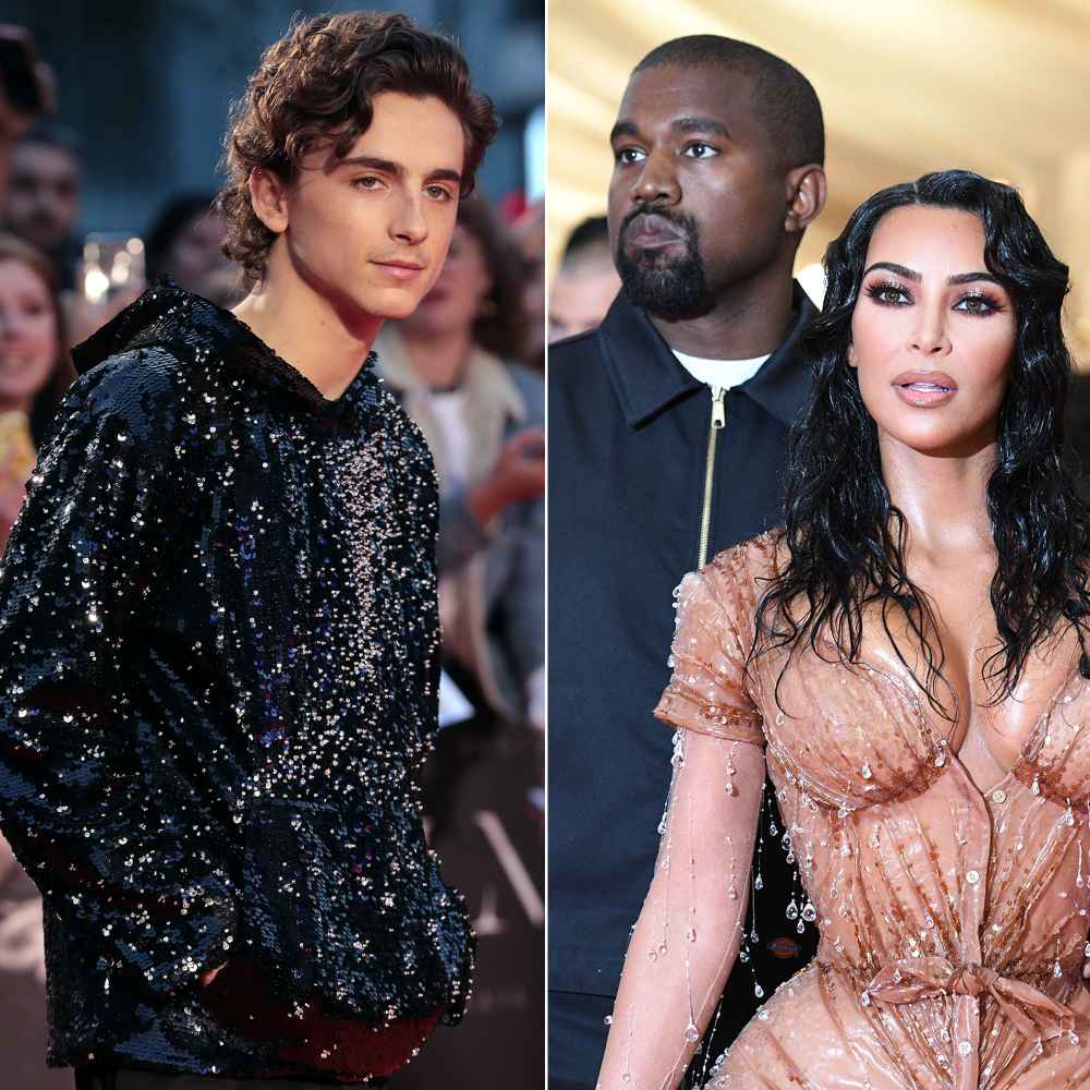 Timothee Chalamet Recalls 'Surreal' Dinner With Kim Kardashian and Kanye West