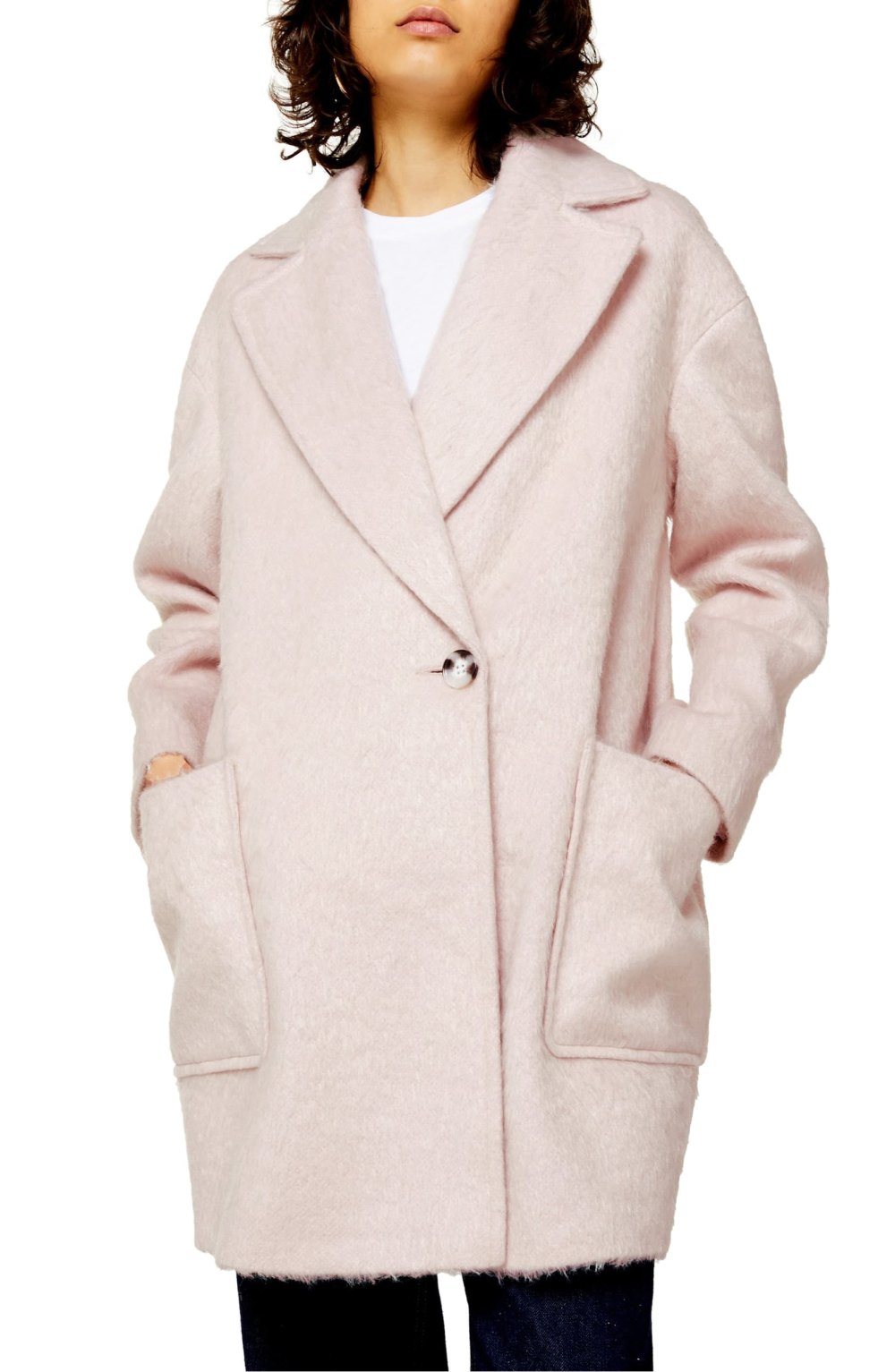 Topshop Carly Coat (Light Pink)