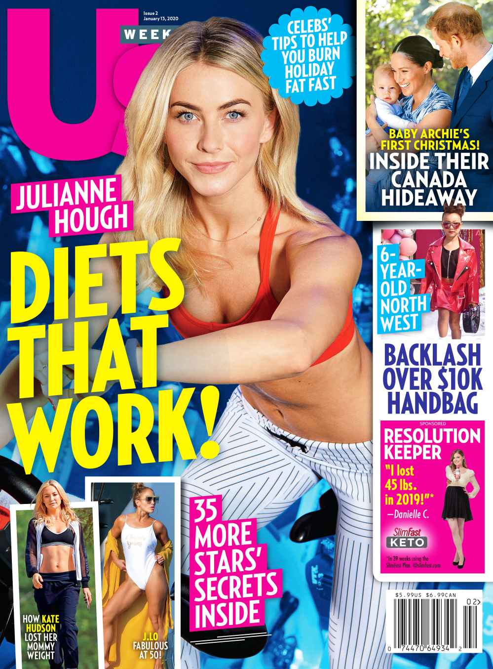 Us Weekly Cover Issue 0220 Julianne Hough Diets That Work