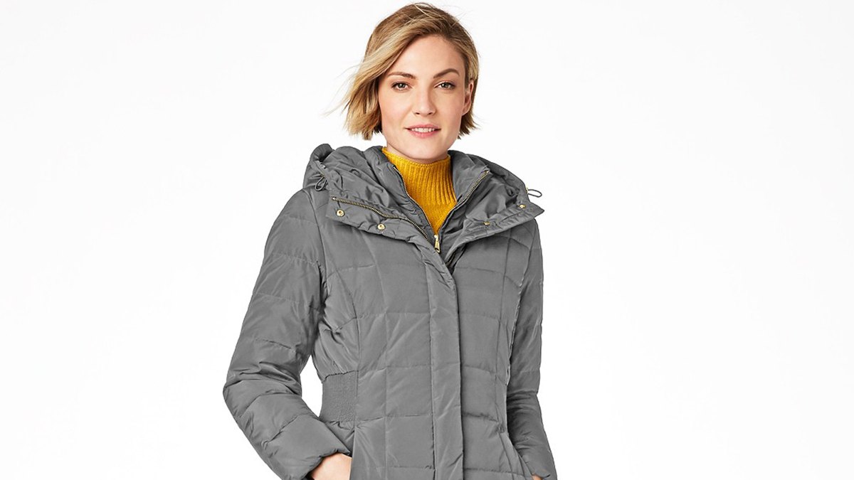 Cole Haan Box-Quilt Down Puffer Coat