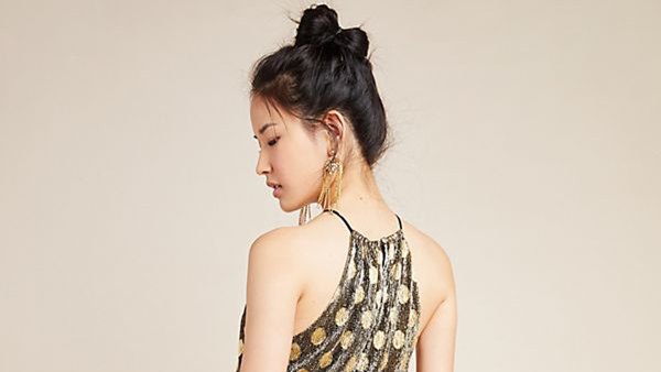 Confetti Halter Midi Dress