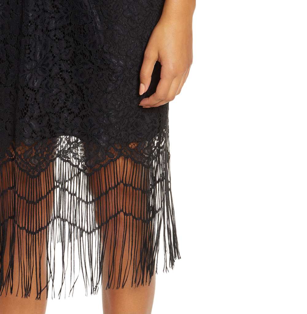 Harlyn Strapless Fringe Cocktail Dress