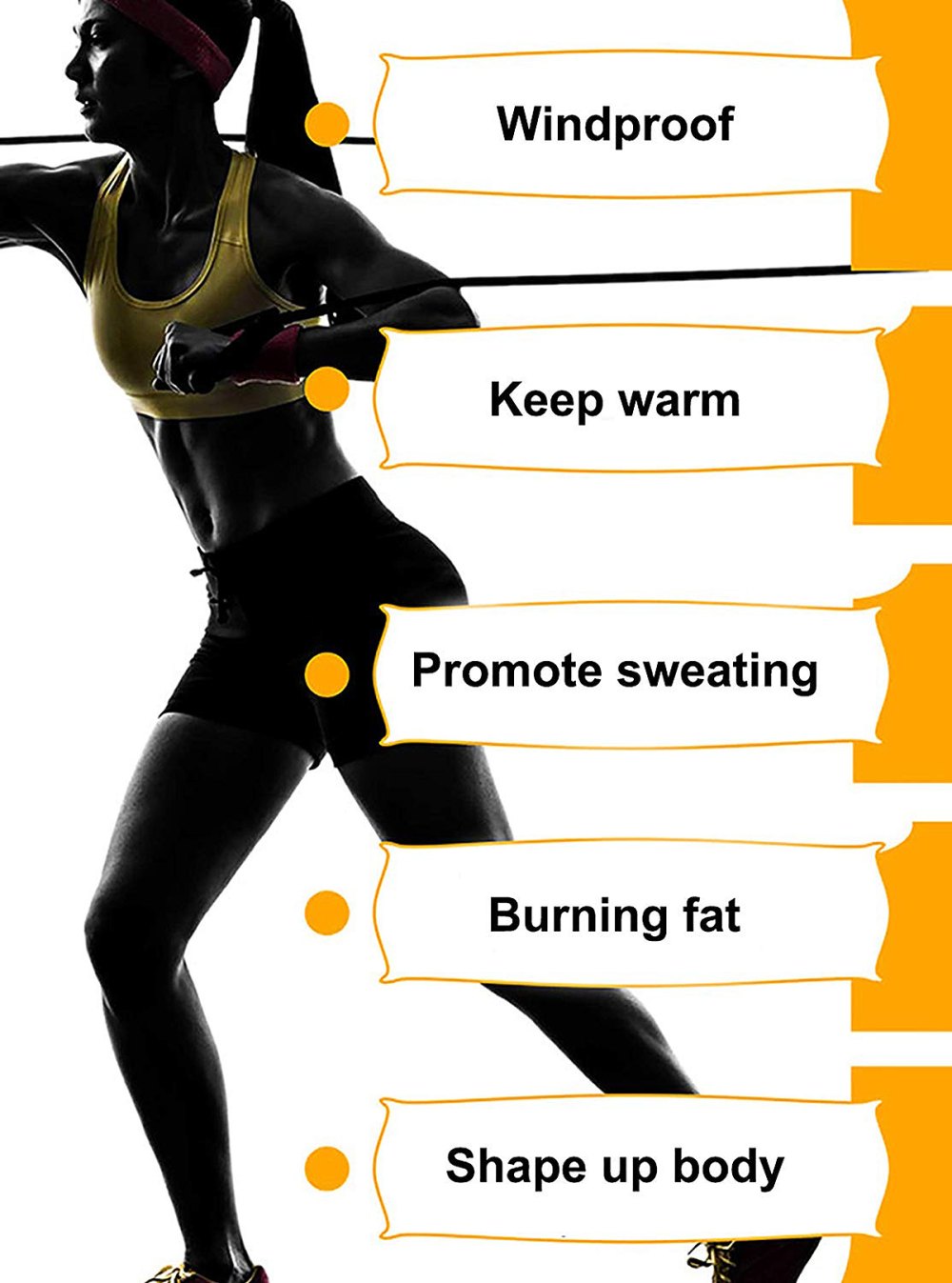 LODAY Neoprene Sauna Body Shaper Workout Jacket