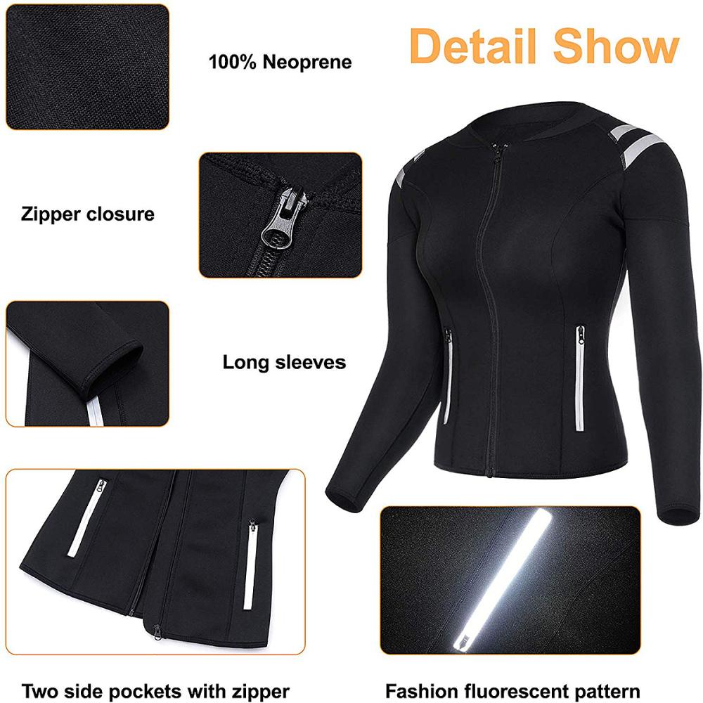LODAY Neoprene Sauna Body Shaper Workout Jacket