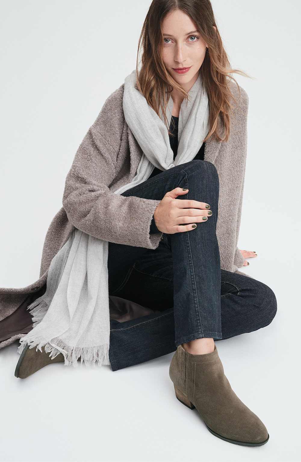 Nordstrom Heathered Cashmere Gauze Scarf