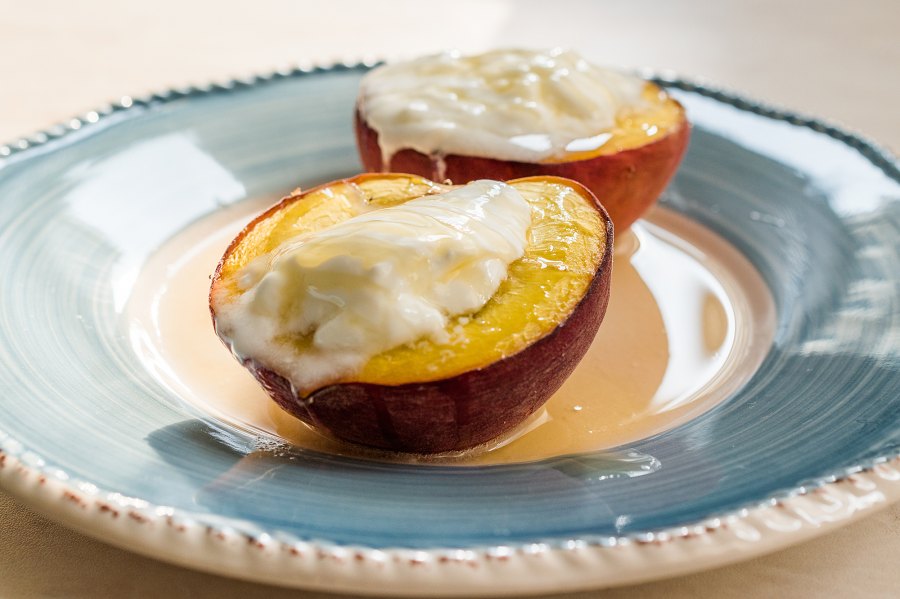 peaches-yogurt