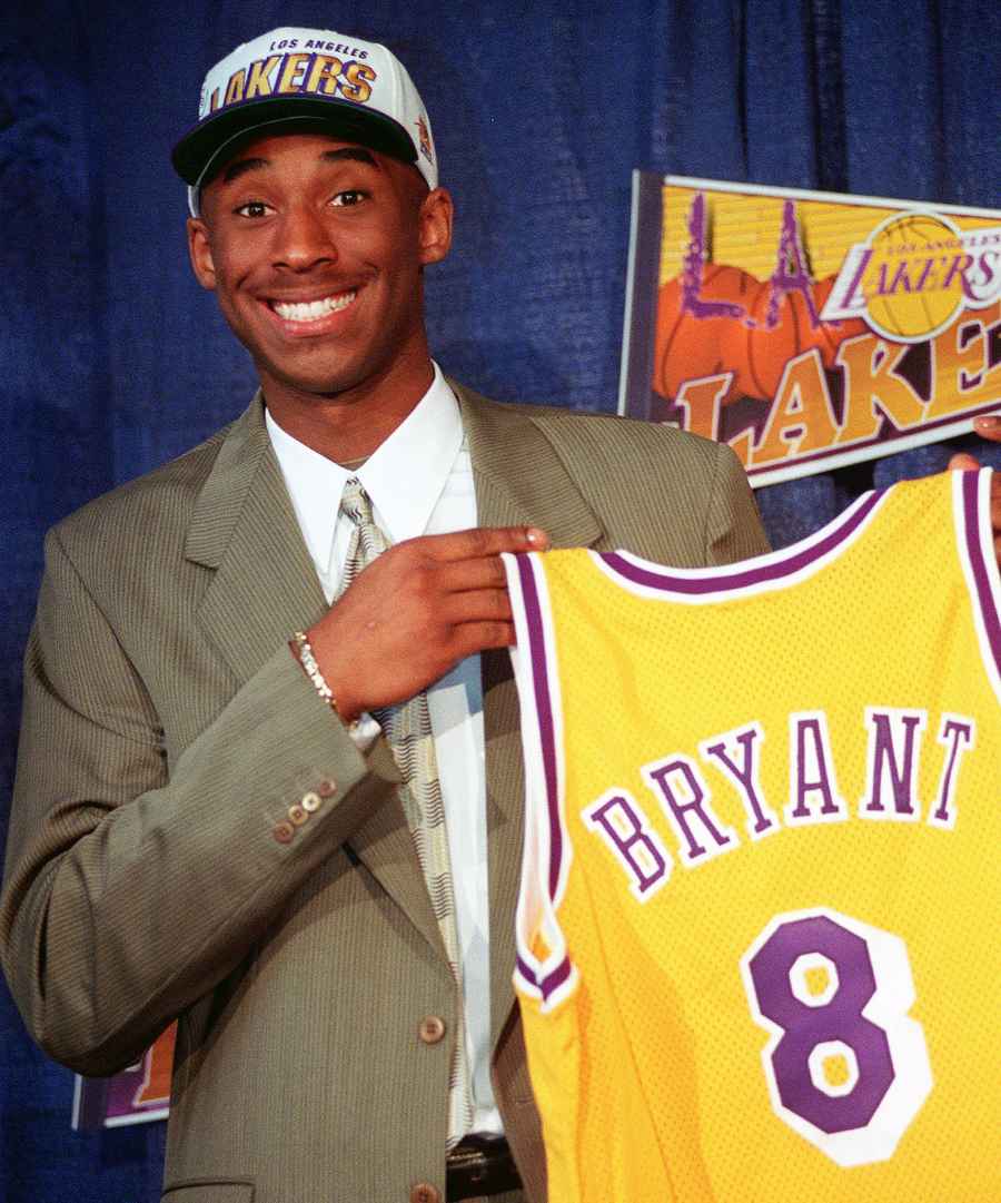Kobe Bryant Holding His Jersey Kobe Bryants Life in Pictures