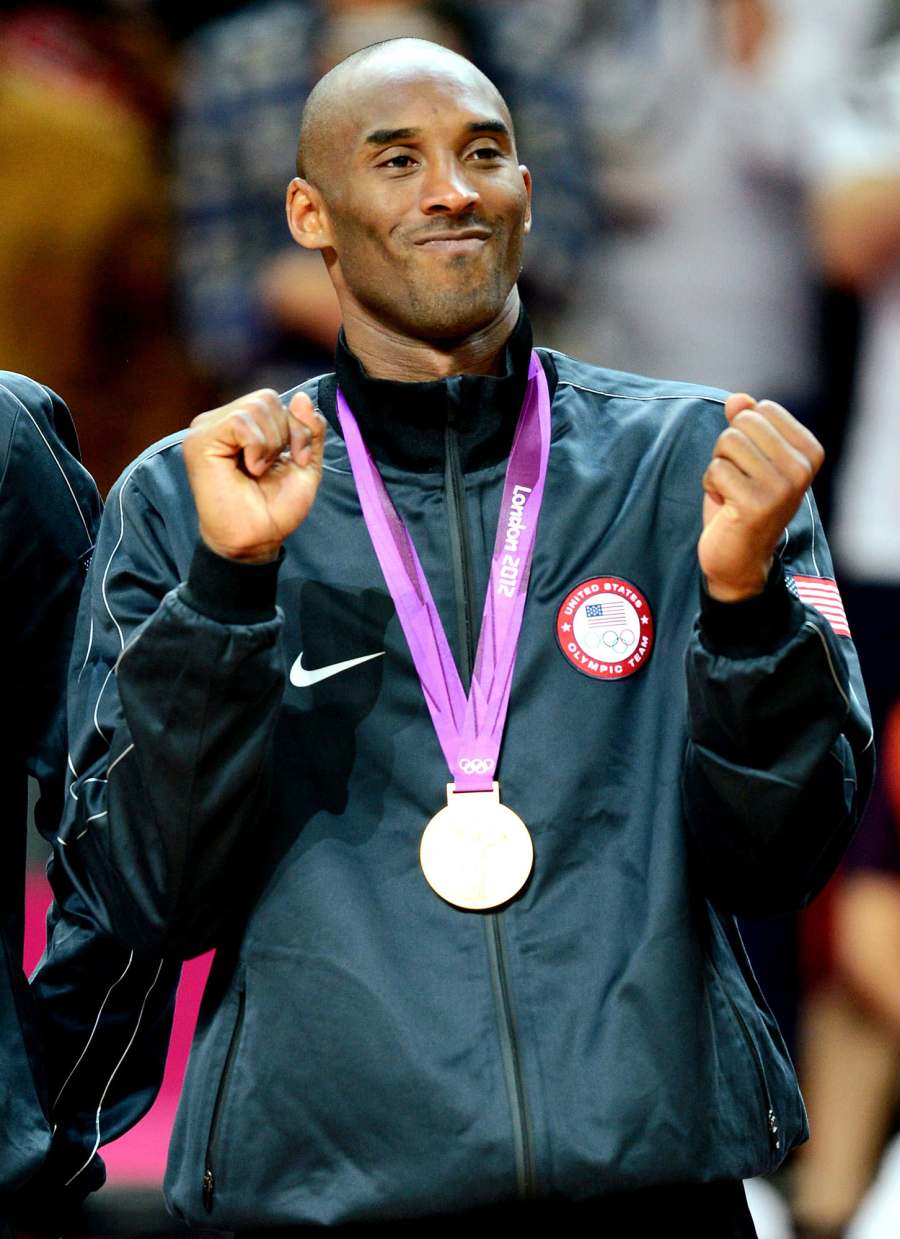 Kobe Bryant with his Gold Medal at the Olympics in 2012 Kobe Bryants Life in Pictures