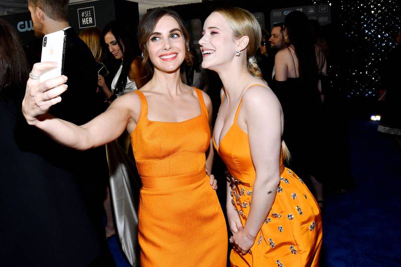 Alison Brie and Rachel Brosnahan Taking a Selfie Inside the Critics Choice Awards 2020