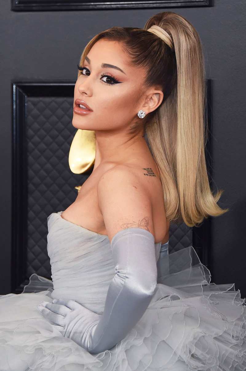 Ariana Grande Debuts New Butterfly Tattoo at the 2020 Grammy Awards