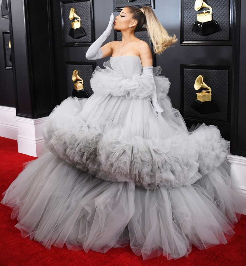 Ariana Grande Walks the 2020 Grammys Red Carpet With Mother and Father After Fallout