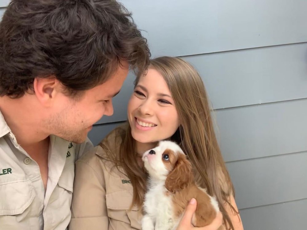 Bindi Irwin and Fiancé Chandler Powell Add a Puppy to Their Family
