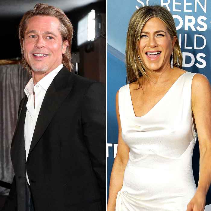 Brad Pitt Yelled Aniston Aniston to Get Jens Attention After SAG 2020 Win