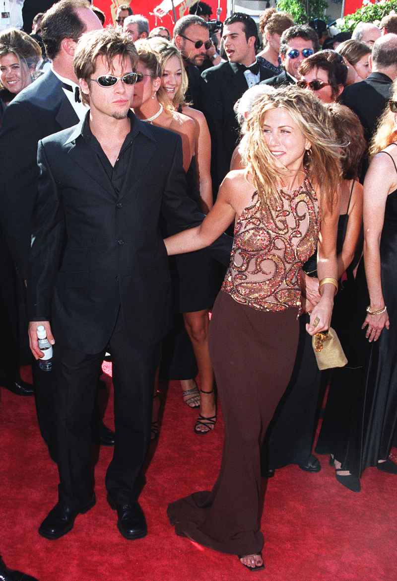 Brad Pitt and Jennifer Aniston Red Carpets - 1999 Emmys