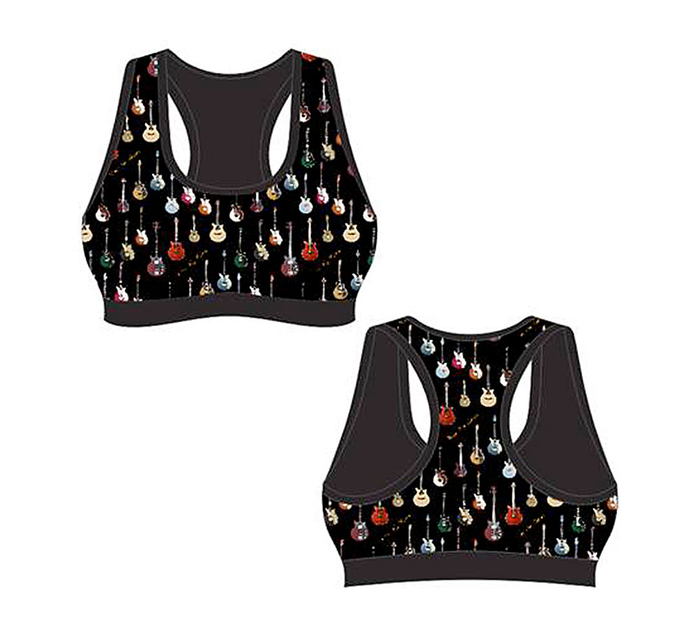 Brian May of Queen Designs Guitar Sports Bras