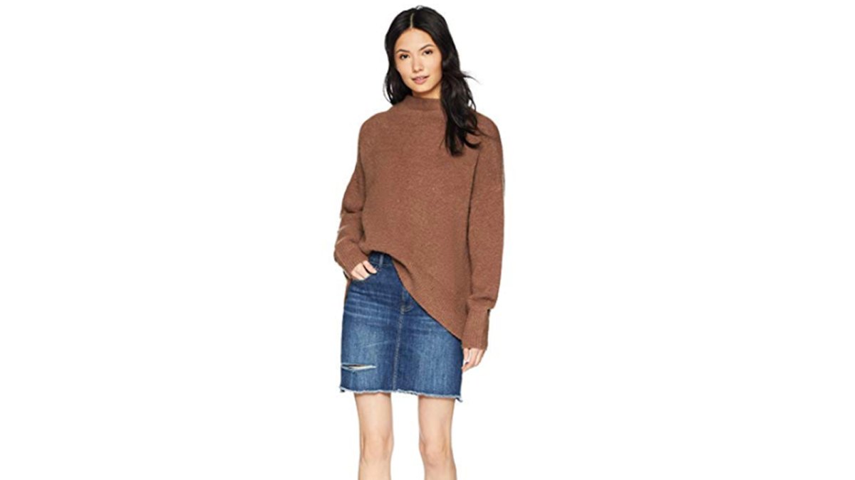 Cable Stitch Women's Mock Neck Cozy Sweater