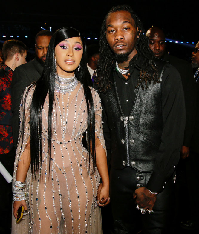 Cardi B and Offset Unseen Moments From the Grammys 2020