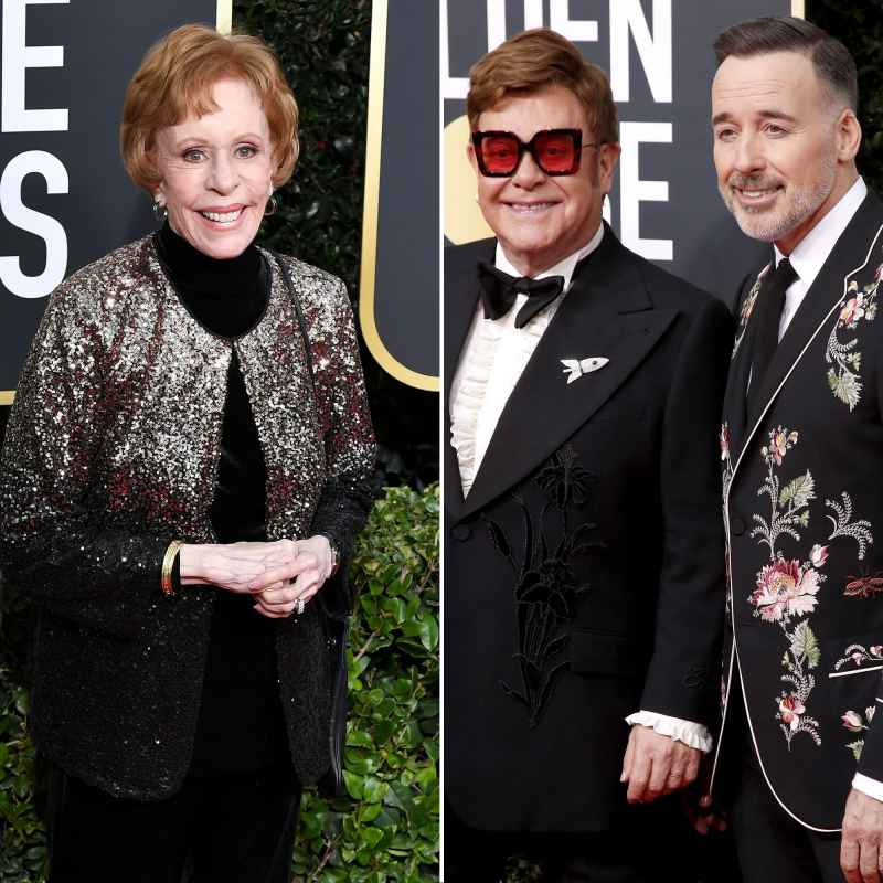 Carol Burnett and Elton John and David Furnish What You Didn't See on TV Golden Globes 2020