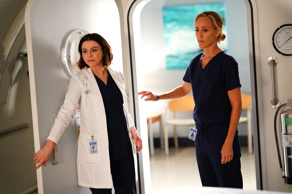 Caterina Scorsone and Kim Raver Grey's Anatomy Recap