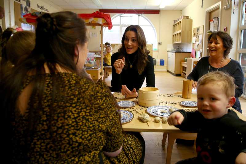Catherine Duchess of Cambridge Kate Middleton Ely and Careau Children's Centre