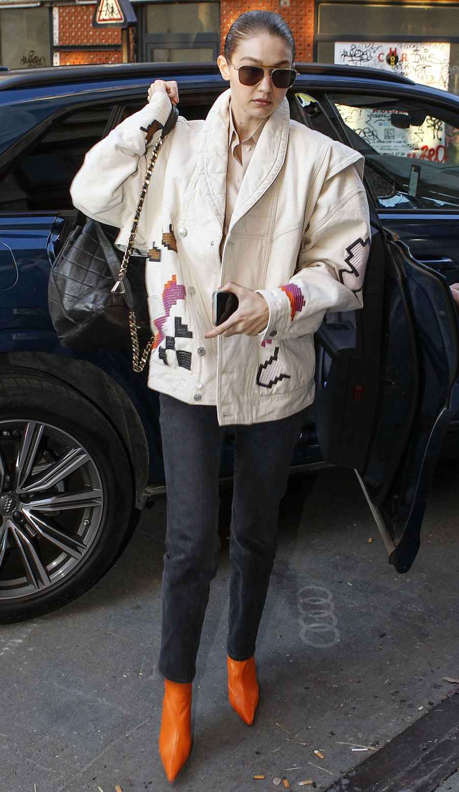 Celebs at Paris Fashion Week - Gigi Hadid