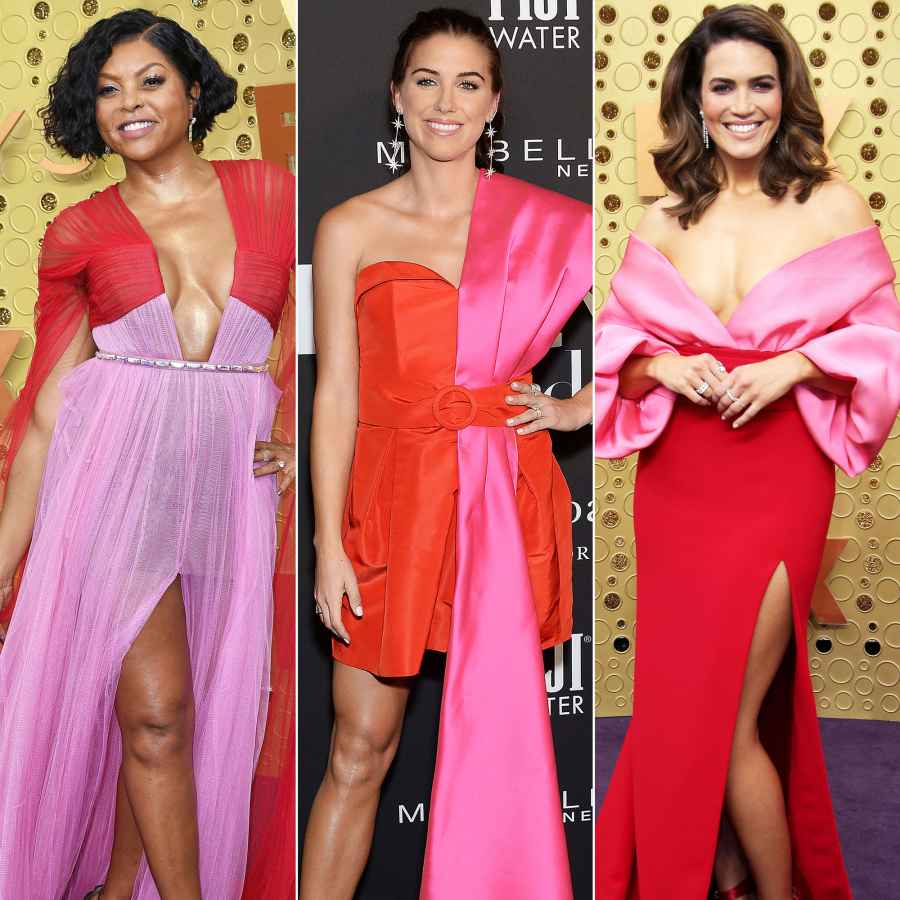 Celebs Wearing Red and Pink