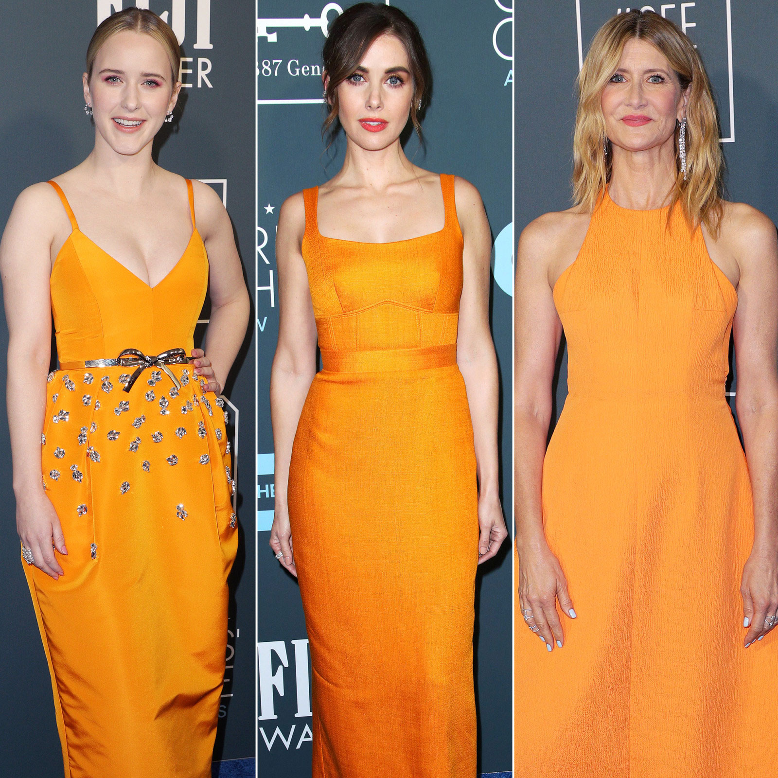 Celebs Orange Dresses Red Carpet Trend: Lizzo, More