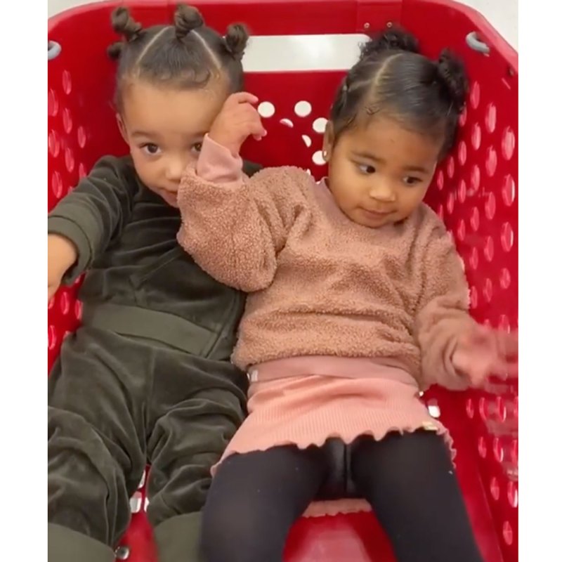 Chicago West’s Baby Album Chicago and True were all smiles spinning in a Target cart