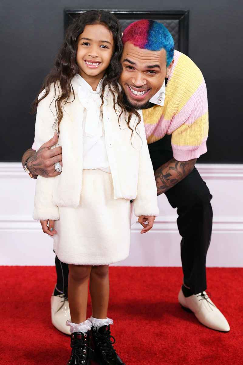 Chris Brown and Royalty Brown Stars Who Brought Family Members to the Grammys 2020