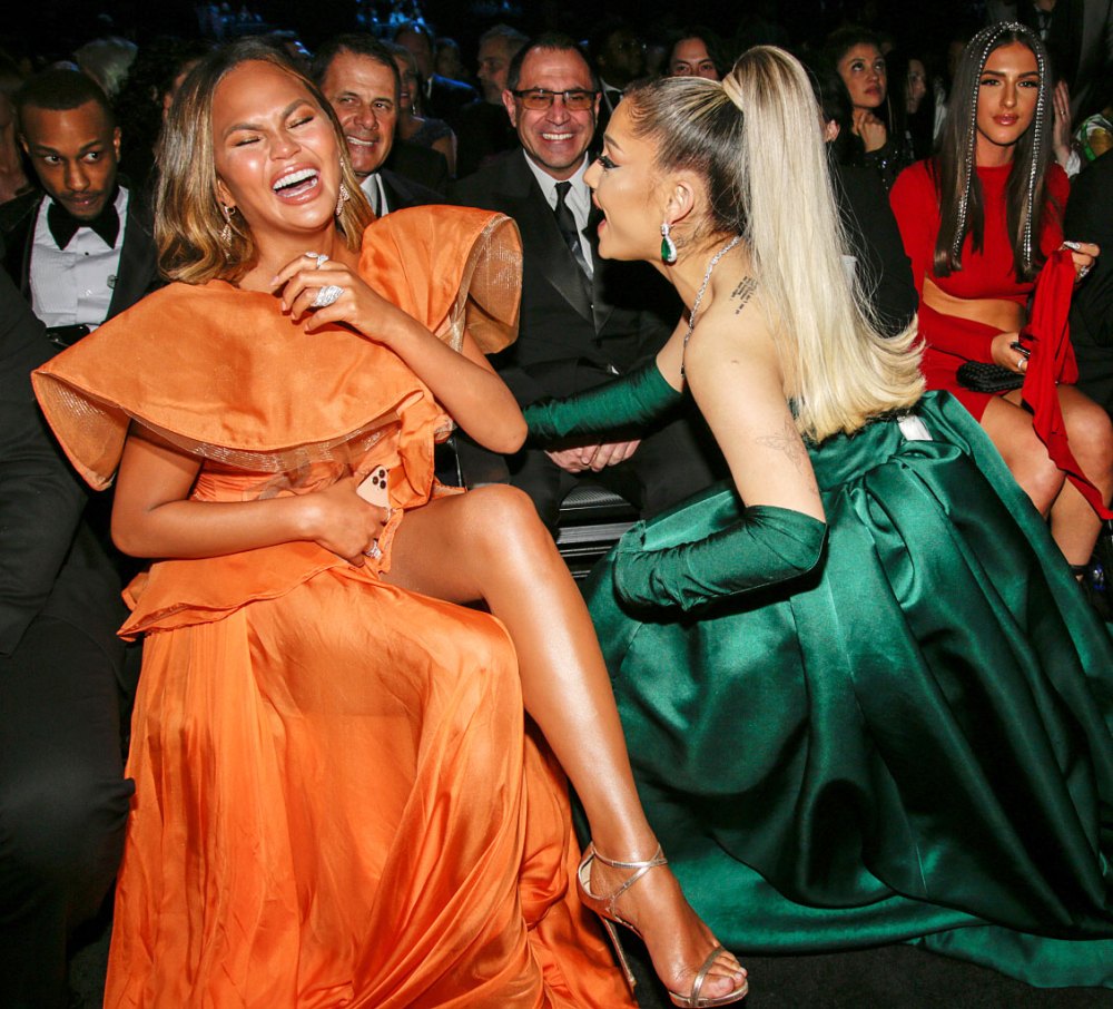 Chrissy Teigen and Ariana Grande at the Grammys 2020 What You Didnt See on TV
