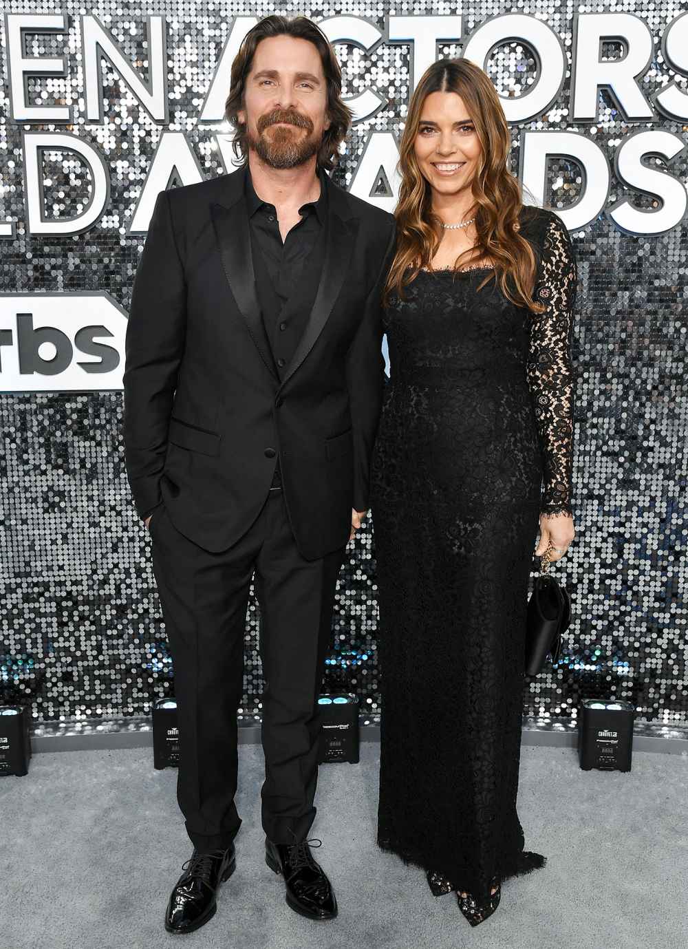 Christian Bale Makes Red Carpet Return With Wife Sibi Blazic at SAG Awards 2020