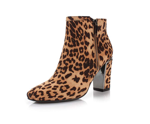 DUNION Women’s Armony Fashion Boot (Leopard Fabric)