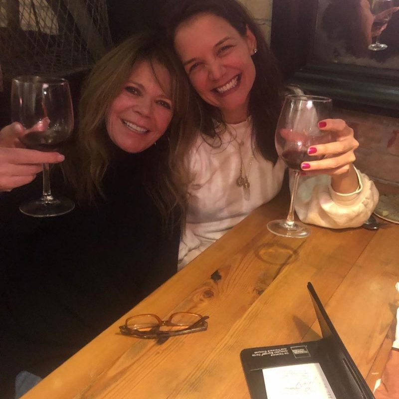 Katie Holmes Has Girls’ Night Out With ‘Dawson’s Creek’ Costar Mary-Margaret Humes
