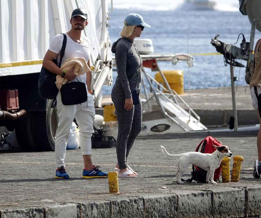 December 2019 Orlando Bloom and Katy Perry Walk Dog