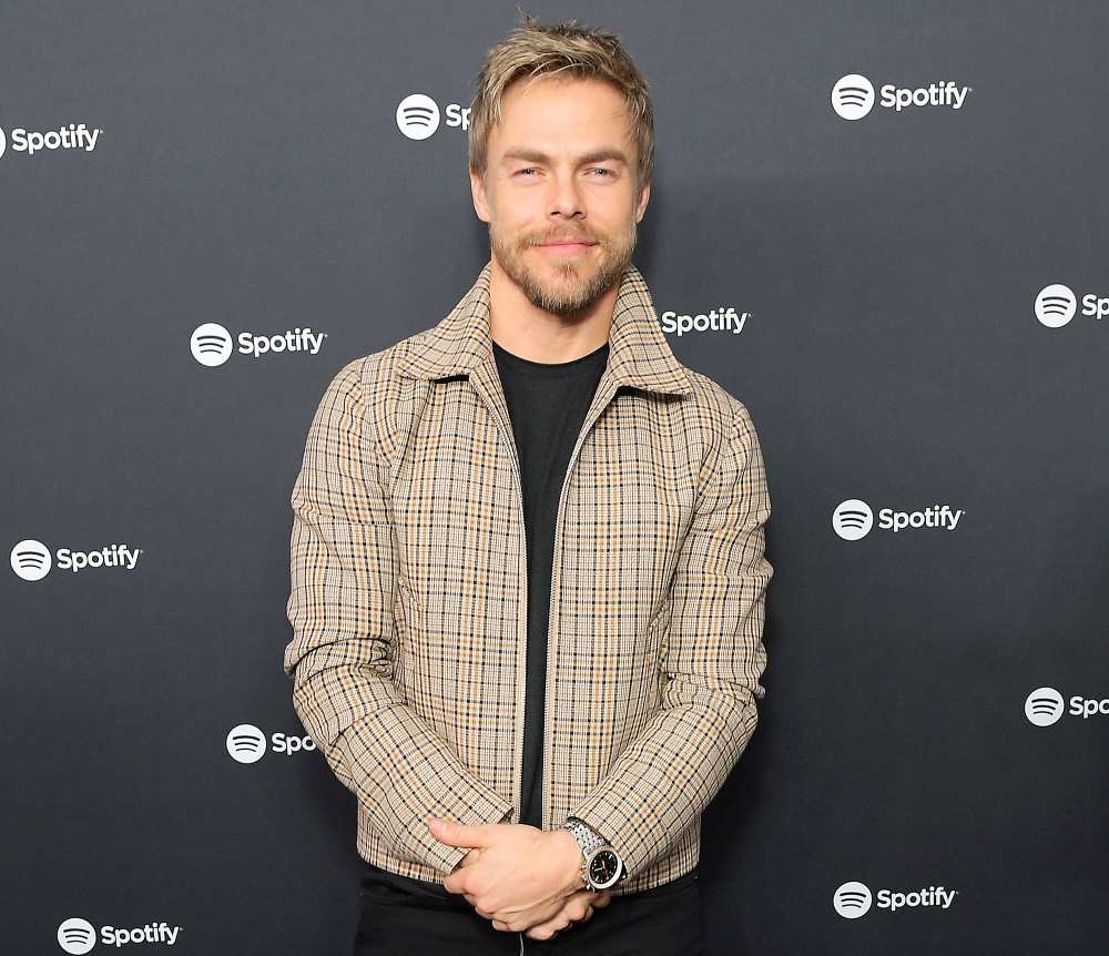 Derek Hough Attends Spotifys Best New Artist Party Derek Hough Says Sister Julianne Hough Is Crushing It Amid Brooks Laich Issues