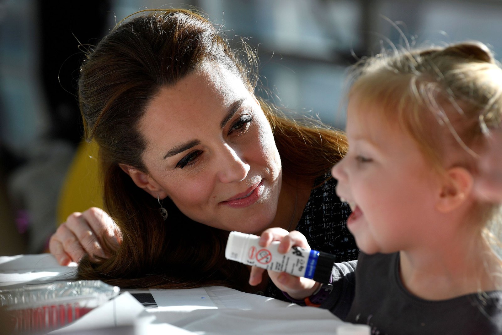 Duchess Kate Middleton Gets Crafty at Children’s Hospital